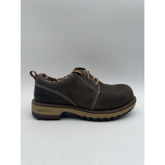 NEW Timberland HIGHTOWER Women's Oxford Safety Work Shoe Brown US Size 6 Medium - Picture 4 of 11